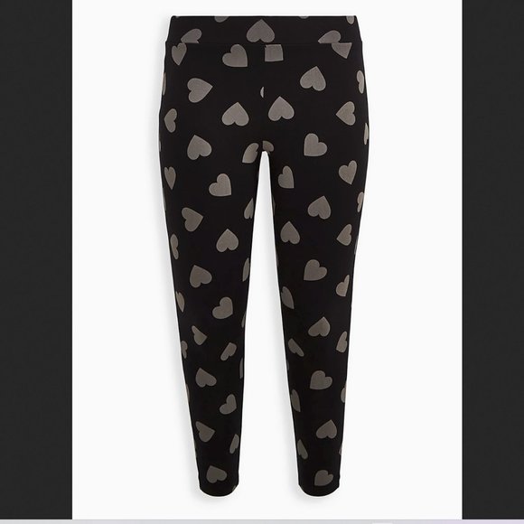 Torrid Premium Heart Print Leggings Plus Size 1X - Picture 3 of 3